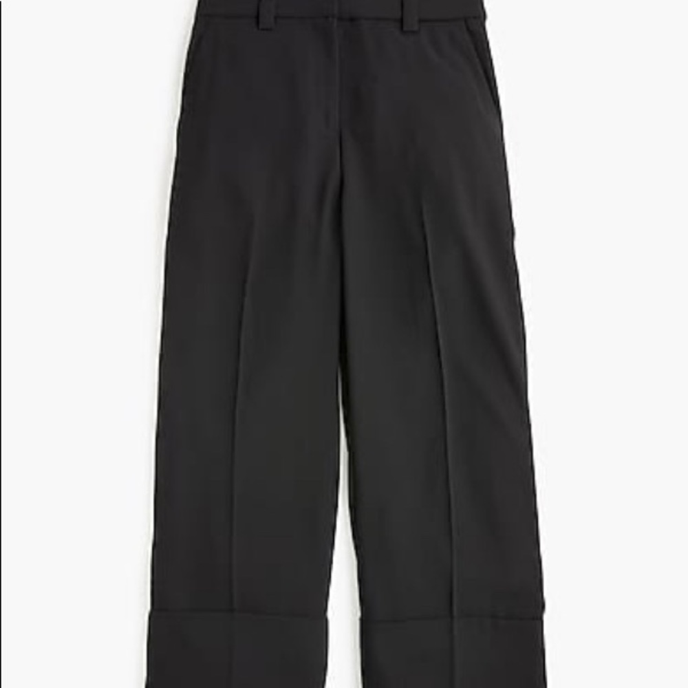 J crew cropped wide leg pant in 365 crepe